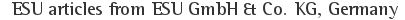 ESU articles from ESU GmbH &amp; Co. KG, Germany