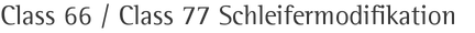 Class 66 / Class 77 Schleifermodifikation
