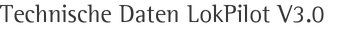 Technische Daten LokPilot V3.0