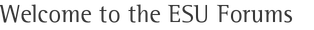 Welcome to the ESU Forums
