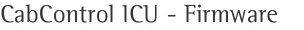 CabControl ICU - Firmware