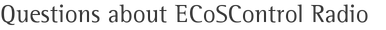 Questions about ECoSControl Radio