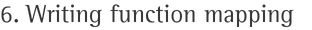 6. Writing function mapping