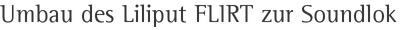Umbau des Liliput FLIRT zur Soundlok